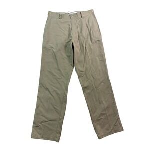 Simms XL 38x34 Beige Nylon Cargo Performance Chino Pants Waffle Lined Fishing